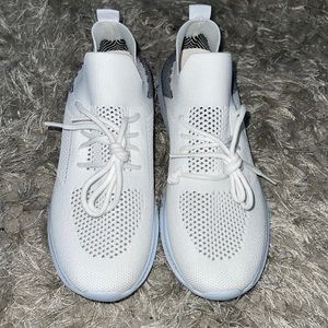 Athletic white shoes